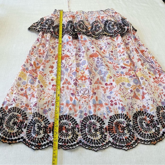 Anthropologie Samsa Embroidered Floral SunDress Beachy Boho Antik Batik Size M - Picture 10 of 10